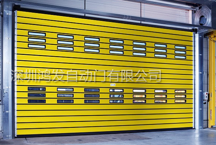 黄色消防硬质快速门 黄色消防硬质快速门