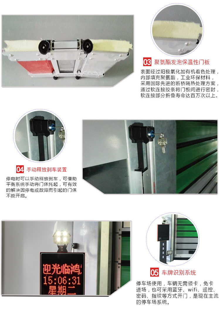 硬质快速门聚氨酯夹层截面图