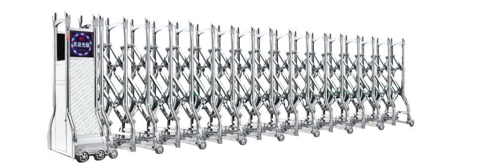 雷诺2号不锈钢无轨伸缩门 雷诺2号不锈钢无轨伸缩门