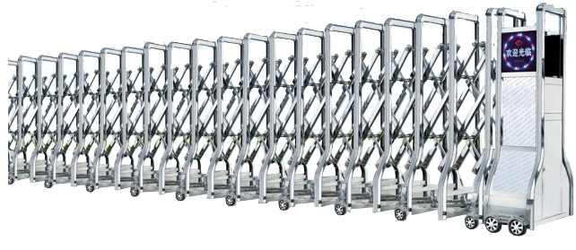 雷诺3号不锈钢伸缩门图片 雷诺3号不锈钢伸缩门图片