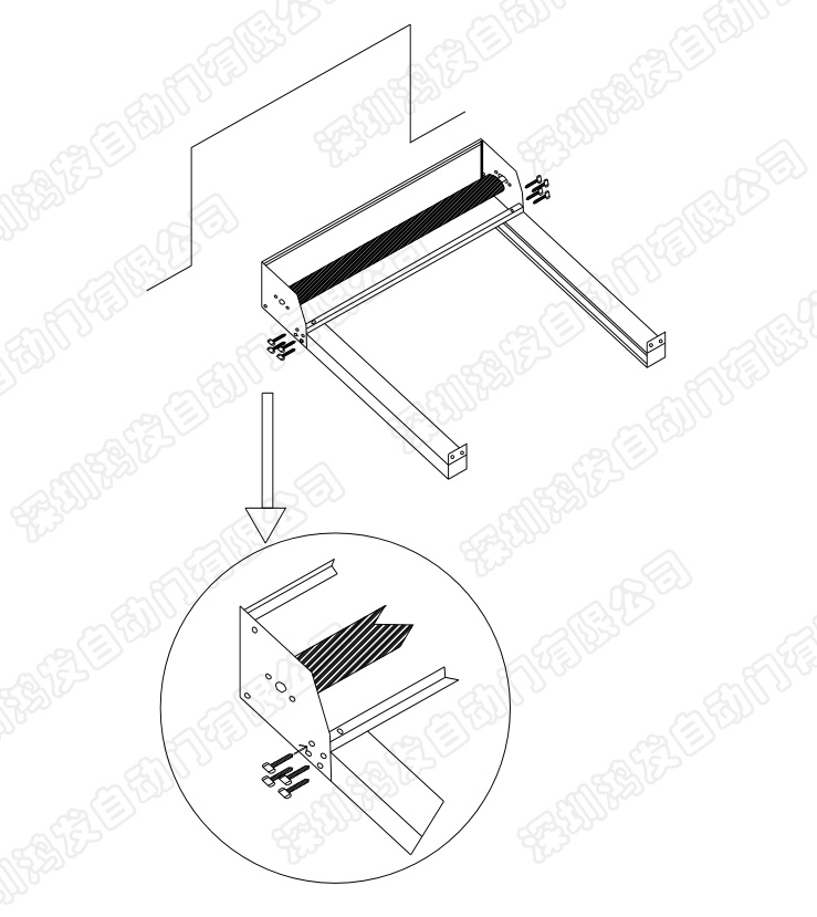 快速门门框组装操作图 快速门门框组装操作图