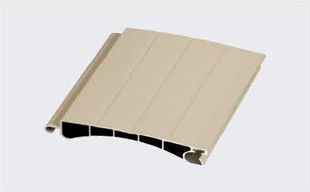 浅砂米黄双层4筋铝合金卷帘门片