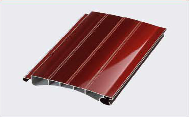 电泳紫铜双层4筋铝合金卷帘门片