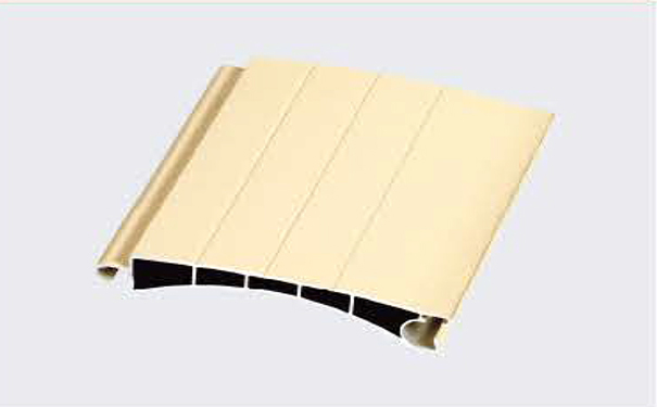 深砂米黄双层4筋铝合金卷帘门片