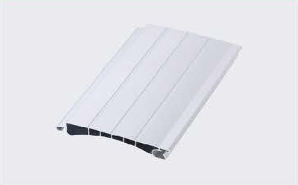 亮光白双层6筋铝合金卷帘门片