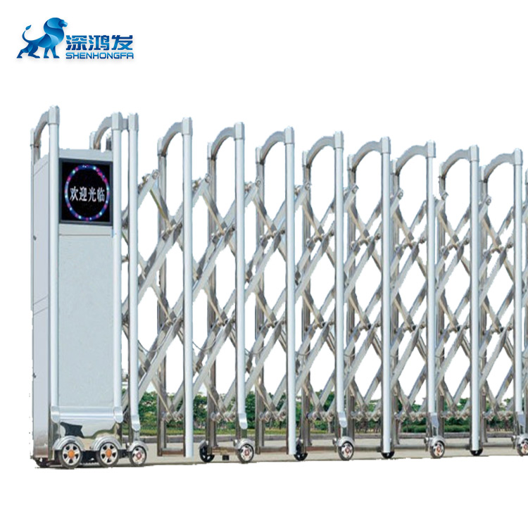 乐虎88国际不锈钢无轨伸缩门 乐虎88国际不锈钢无轨伸缩门