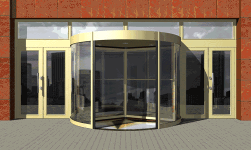 旋转玻璃门.gif 旋转玻璃门.gif