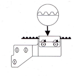 自动门的皮带切割示意图 自动门的皮带切割示意图