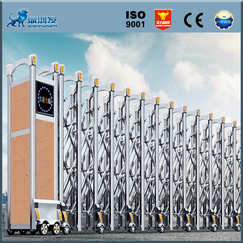 不锈钢自动伸缩门