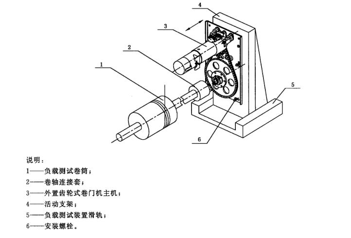 外置齿轮式卷门机安装图 外置齿轮式卷门机安装图