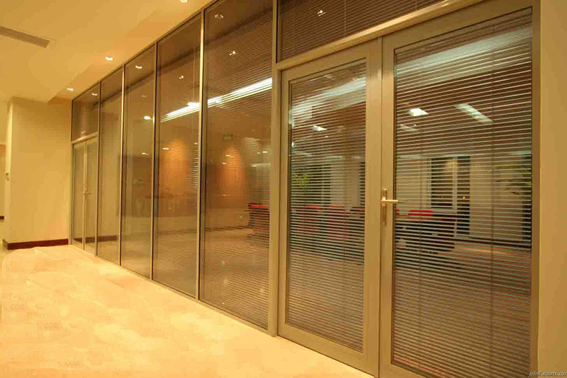 办公室铝合金玻璃自动门