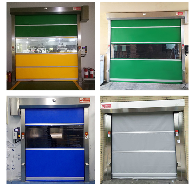 pvc快速卷帘门工程案例