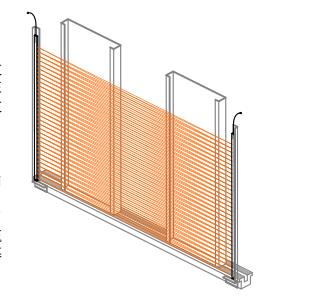 高速门安全光幕安装示意图 高速门安全光幕安装示意图
