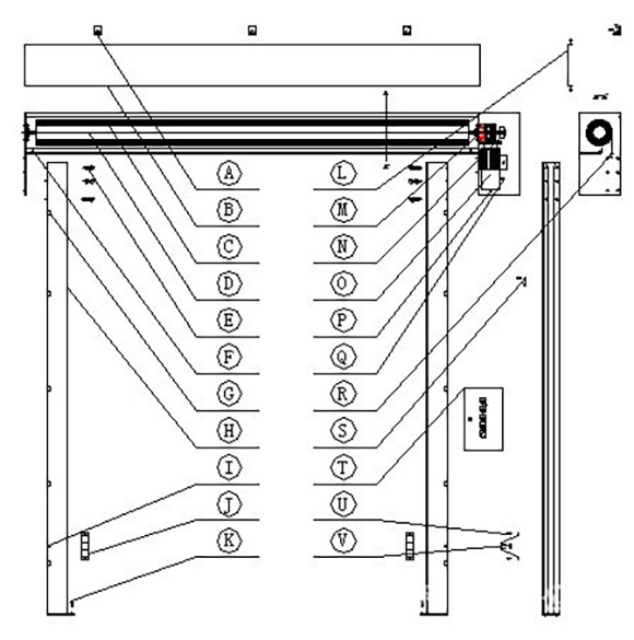 安装快速门结构图